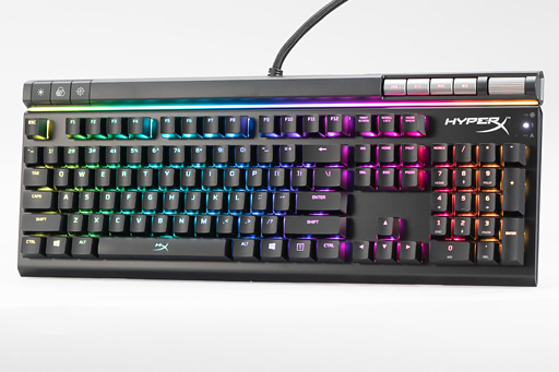 画像ギャラリー No.002のサムネイル画像 / 「Alloy Elite RGB」 レビュー。HyperXが「MMO&MOBAゲーマー用」と位置づける多機能キーボード,その実力は
