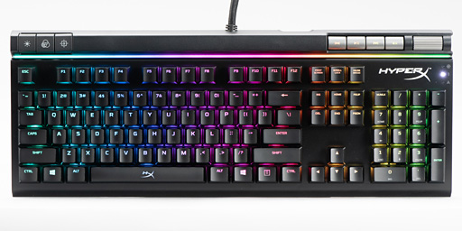 画像ギャラリー No.005のサムネイル画像 / 「Alloy Elite RGB」 レビュー。HyperXが「MMO&MOBAゲーマー用」と位置づける多機能キーボード,その実力は