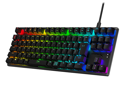 画像ギャラリー No.001のサムネイル画像 / HyperX,独自キースイッチ採用キーボード「Alloy Origins」の10キーレスモデルと光るマウスパッドを国内発売