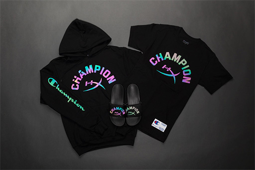 画像ギャラリー No.001のサムネイル画像 / HyperX,アパレルブランド「Champion」とコラボしたTシャツやパーカーなどを発表