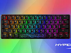 HyperX，60％サイズのコンパクトな10キーレスキーボード「Alloy <wbr/>Origins<wbr/> 60」を発表