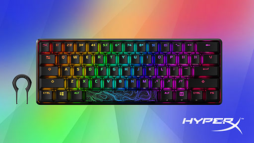 画像ギャラリー No.002のサムネイル画像 / HyperX,60%サイズのコンパクトな10キーレスキーボード「Alloy <wbr/>Origins<wbr/> 60」を発表