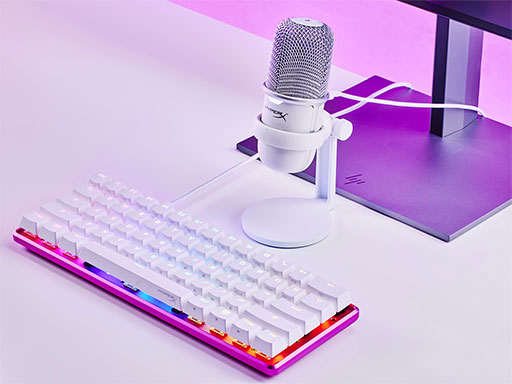 画像ギャラリー No.004のサムネイル画像 / HyperX,USBマイク「QuadCast S」と「SoloCast」に白色モデルを追加