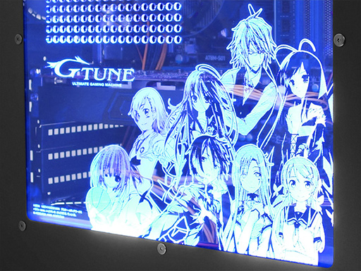 画像ギャラリー No.004のサムネイル画像 / 「電撃文庫 FIGHTING CLIMAX」デザインのクリアサイドパネルがG-TuneのBTOオプションに登場