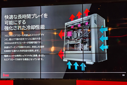 画像ギャラリー No.005のサムネイル画像 / マウスコンピューターのゲームPC「G TUNE」がブランド刷新！ エアフロー重視の新型PCケース採用のPCも販売開始