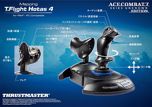 画像ギャラリー No.004のサムネイル画像 / 「エースコンバット7」公式ライセンス取得済みのThrustmaster製ジョイスティックが2019年1月16日発売