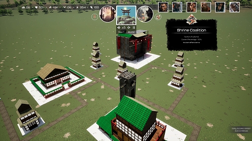 画像ギャラリー No.003のサムネイル画像 / 戦国×サイバーパンクの都市建設シム「Daimyō of Kensai」,早期アクセス版を8月18日にSteamで配信