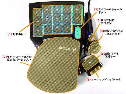 画像ギャラリー No.004のサムネイル画像 / Belkin製左手用キーパッド「Speedpad n52te」ファーストインプレッション