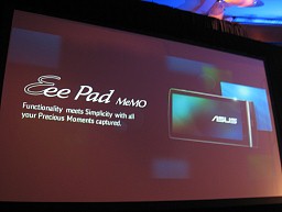 画像ギャラリー No.003のサムネイル画像 / ASUS，Windows 7搭載スレート端末やAndroid 3.0搭載タブレット端末Eee Pad新製品などを発表