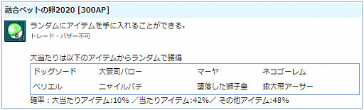 画像ギャラリー No.003のサムネイル画像 / 「AngelLoveONLINE」で13thBOXと“融合ペットの卵 2020”が発売