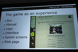 画像ギャラリー No.006のサムネイル画像 / ［GDC 2012］史上最強の開発チームが苦悩の果てに生み出した，知られざる名作RPG「Fallout」ができるまで