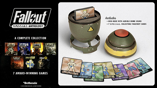 画像ギャラリー No.001のサムネイル画像 / 「Fallout」メインシリーズ全作を小型核爆弾風ケースに封入。「Fallout S.P.E.C.I.A.L. Anthology」が発表に