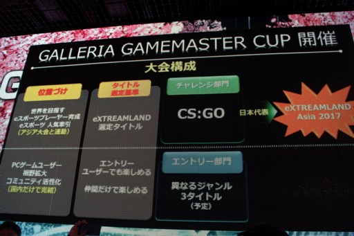 画像ギャラリー No.015のサムネイル画像 / 「GALLERIA GAMEMASTER ファンフェスティバル」をレポート。新モデルやe-Sports大会「GALLERIA GAMEMASTER CUP」の開催も発表