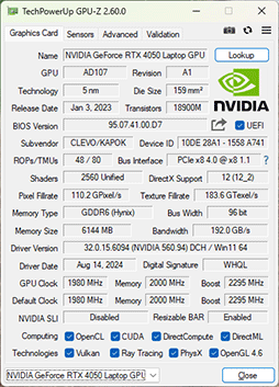 画像ギャラリー No.005のサムネイル画像 / 20万円以下で買えるゲームノートPC「GALLERIA RL7C-R45-4」は,ゲームをどれくらい快適にプレイできるのか【レビュー】