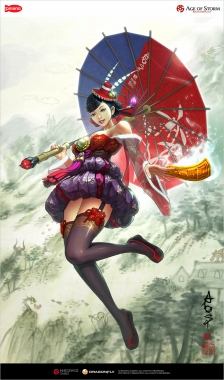 画像ギャラリー No.002のサムネイル画像 / 「Kingdom Under Fire Online: Age of Storm」,新たに女性キャラクター2体が参戦。“退魔師”のYURIA&独特の武器“車輪剣”を扱うSHIVA