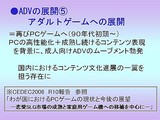 画像ギャラリー No.018のサムネイル画像 / ［CEDEC 2007］デベロッパ，パブリッシャ，学識者の豪華メンバーが集った「アドベンチャーゲームの復権」セッション