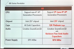 画像ギャラリー No.013のサムネイル画像 / ［COMPUTEX］ASRock，BMWデザインのゲーマー向けMini-ITXベアボーン「M8」のZ97モデルほか，DDR4スロットを搭載した未発表の「X99」搭載マザーを展示
