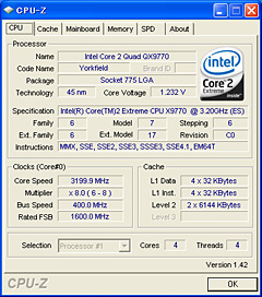 画像ギャラリー No.003のサムネイル画像 / FSB 1600MHzを実現した「Core 2 Extreme QX9770/3.20GHz」レビュー掲載