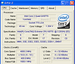 画像ギャラリー No.007のサムネイル画像 / FSB 1600MHzを実現した「Core 2 Extreme QX9770/3.20GHz」レビュー掲載