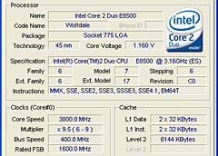 画像ギャラリー No.005のサムネイル画像 / L2 6MBの実力は?“Wolfdale”「Core 2 Duo E8500/3.16GHz」レビュー掲載