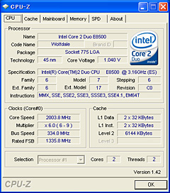 画像ギャラリー No.009のサムネイル画像 / L2 6MBの実力は?“Wolfdale”「Core 2 Duo E8500/3.16GHz」レビュー掲載
