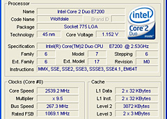 画像ギャラリー No.006のサムネイル画像 / 1万円台の45nm世代デュアルコアCPU,「Core 2 Duo E7300」&「Pentium Dual-Core E5200」レビュー掲載