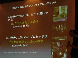 画像ギャラリー No.025のサムネイル画像 / ［CEDEC 2008＃12］Unreal Engineの生みの親Tim Sweeney氏が語る2012年から2020年にかけてのゲーム開発環境とは
