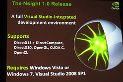 画像ギャラリー No.013のサムネイル画像 / ［GDC 2010］GPUとCPUを併用したゲーム開発のお供に。VS2008 SP1用のデバッガ「Parallel Nsight」