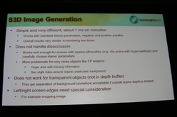 画像ギャラリー No.007のサムネイル画像 / ［SIGGRAPH］ゲームにおいて平面視表示を立体視表示へと変換する2つの手法