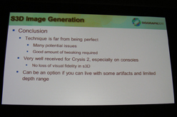 画像ギャラリー No.008のサムネイル画像 / ［SIGGRAPH］ゲームにおいて平面視表示を立体視表示へと変換する2つの手法