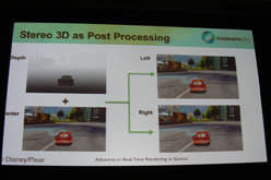 画像ギャラリー No.012のサムネイル画像 / ［SIGGRAPH］ゲームにおいて平面視表示を立体視表示へと変換する2つの手法