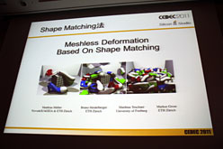 画像ギャラリー No.003のサムネイル画像 / ［CEDEC 2011］シリコンスタジオが紹介するゲームの未来。次世代型弾性体表現技術「Shape Matching」とは