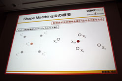 画像ギャラリー No.004のサムネイル画像 / ［CEDEC 2011］シリコンスタジオが紹介するゲームの未来。次世代型弾性体表現技術「Shape Matching」とは