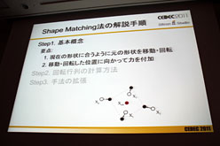 画像ギャラリー No.005のサムネイル画像 / ［CEDEC 2011］シリコンスタジオが紹介するゲームの未来。次世代型弾性体表現技術「Shape Matching」とは