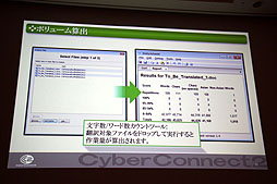 画像ギャラリー No.011のサムネイル画像 / ［CEDEC 2012］今後増加する「世界同時発売」に備え，ローカライズ環境をどう整えるべきか。「ゲームに使える翻訳支援ツールの要件」レポート