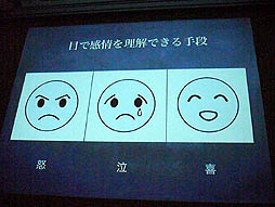 画像ギャラリー No.003のサムネイル画像 / ［CEDEC 2012］表情による，言語を超えたコミュニケーション。「表情認識の簡易化と活用」