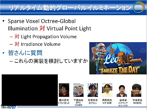 画像ギャラリー No.006のサムネイル画像 / 次世代ゲーム機のグラフィックスはどうなる？ CEDEC 2012 ゲーム開発マニアックス〜グラフィックス編