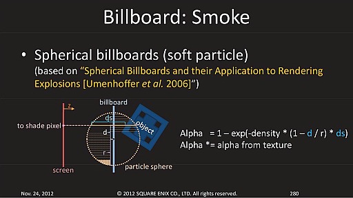 画像ギャラリー No.040のサムネイル画像 / ［SQEXOC 2012］Agni's Philosophyに見られるグラフィックス技術解説（後編）。ボリュームレンダリングやパーティクル処理の最新動向
