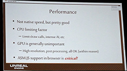 画像ギャラリー No.017のサムネイル画像 / ［GDC 2013］Webブラウザで「Unreal Engine 3」がヌルヌル動く!? ゲームエンジンを5日でHTML5へ移植した驚きの技術とは