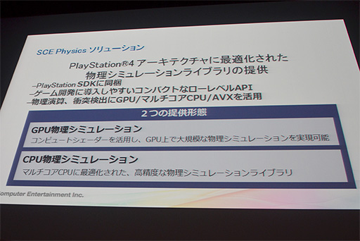 画像ギャラリー No.007のサムネイル画像 / PS4向けの最新テクノロジーやインディーズゲームへの取り組みが披露されたGTMF 2014のSCEセッションレポート