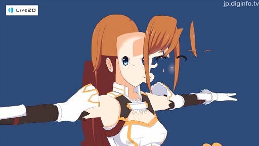 画像ギャラリー No.003のサムネイル画像 / 360度回転可能！ 次世代2Dキャラクター表示技術「Live2D Euclid」発表。3DCGとのハイブリッド表示に対応