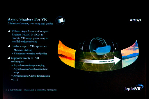画像ギャラリー No.008のサムネイル画像 / 西川善司の3DGE:AMDのVR向けSDK「LiquidVR」は,VRフォーマット戦争の調停者となりうるのか