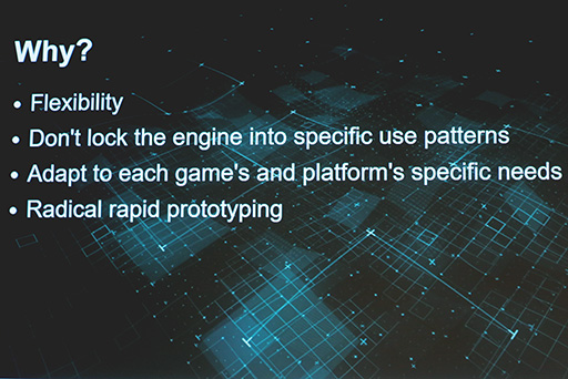画像ギャラリー No.004のサムネイル画像 / ［GDC 2016］Autodeskのゲームエンジン「Stingray」開発者が語る，その設計思想とは