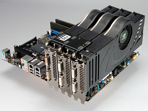 画像ギャラリー No.002のサムネイル画像 / 3枚のGeForceで性能向上を図る「3-way SLI」,パフォーマンス緊急速報