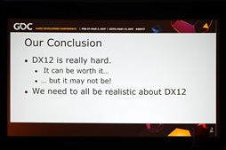 画像ギャラリー No.020のサムネイル画像 / ［GDC 2017］PS4＆Xbox One用タイトルのPC移植スペシャリストが語る「DX12の理想と現実」