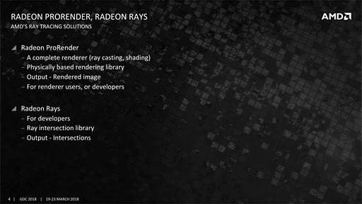 画像ギャラリー No.007のサムネイル画像 / ［GDC 2018］西川善司の3DGE：DirectX RaytracingにRTX，Optix，ProRenderにRadeon Rays。“レイトレだらけ”の状況をすっきりさせてみる