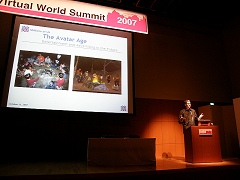 画像ギャラリー No.005のサムネイル画像 / 「Virtual World Summit 2007」開催,Second LifeとポストSecond Lifeの開く世界は?