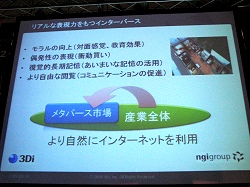 画像ギャラリー No.010のサムネイル画像 / ［TGS 2008＃046］3Diが目指す仮想空間の相互運用「インターバース」の世界