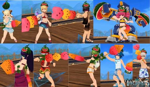 画像ギャラリー No.002のサムネイル画像 / 「タルタロス：リバース」夏イベントが開催。スイカをイメージしたアバターが登場