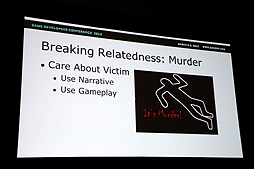 画像ギャラリー No.039のサムネイル画像 / ［GDC 2012］エアリスは冒険の途中で死んでしまったからこそ良いのだ――ゲームデザインのルールをあえて破る有効性